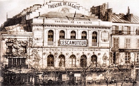 Theatre La Gaîté on the boulevard du Temple