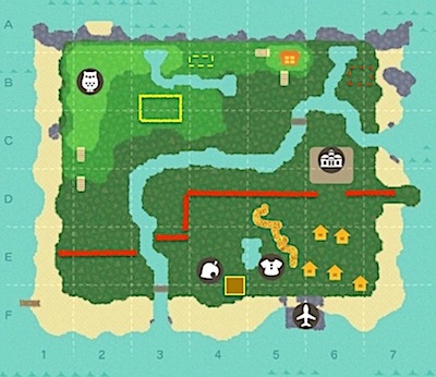 uP island map