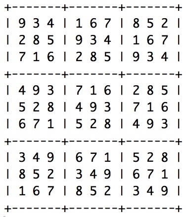 cyclic sudoku