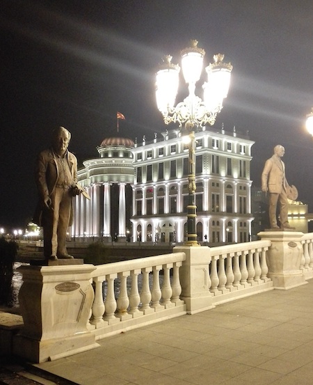 Skopje statues