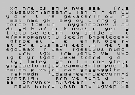 ZX Spectrum Babel text